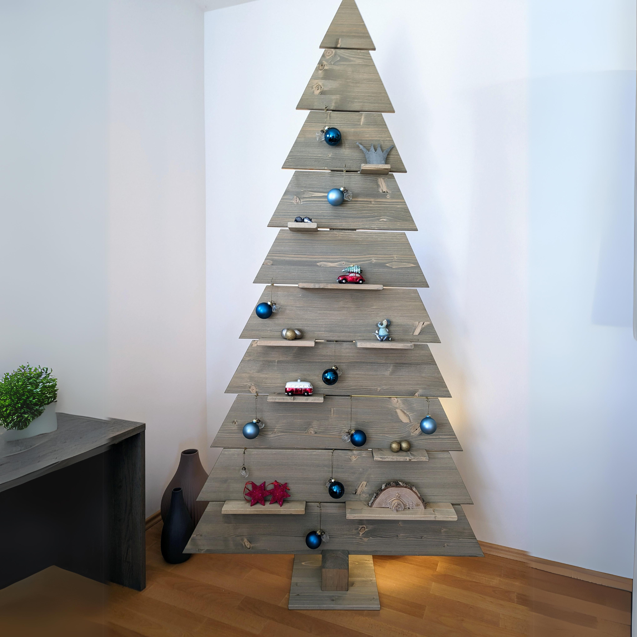 Nachhaltiger Holzweihnachtsbaum, reduziert