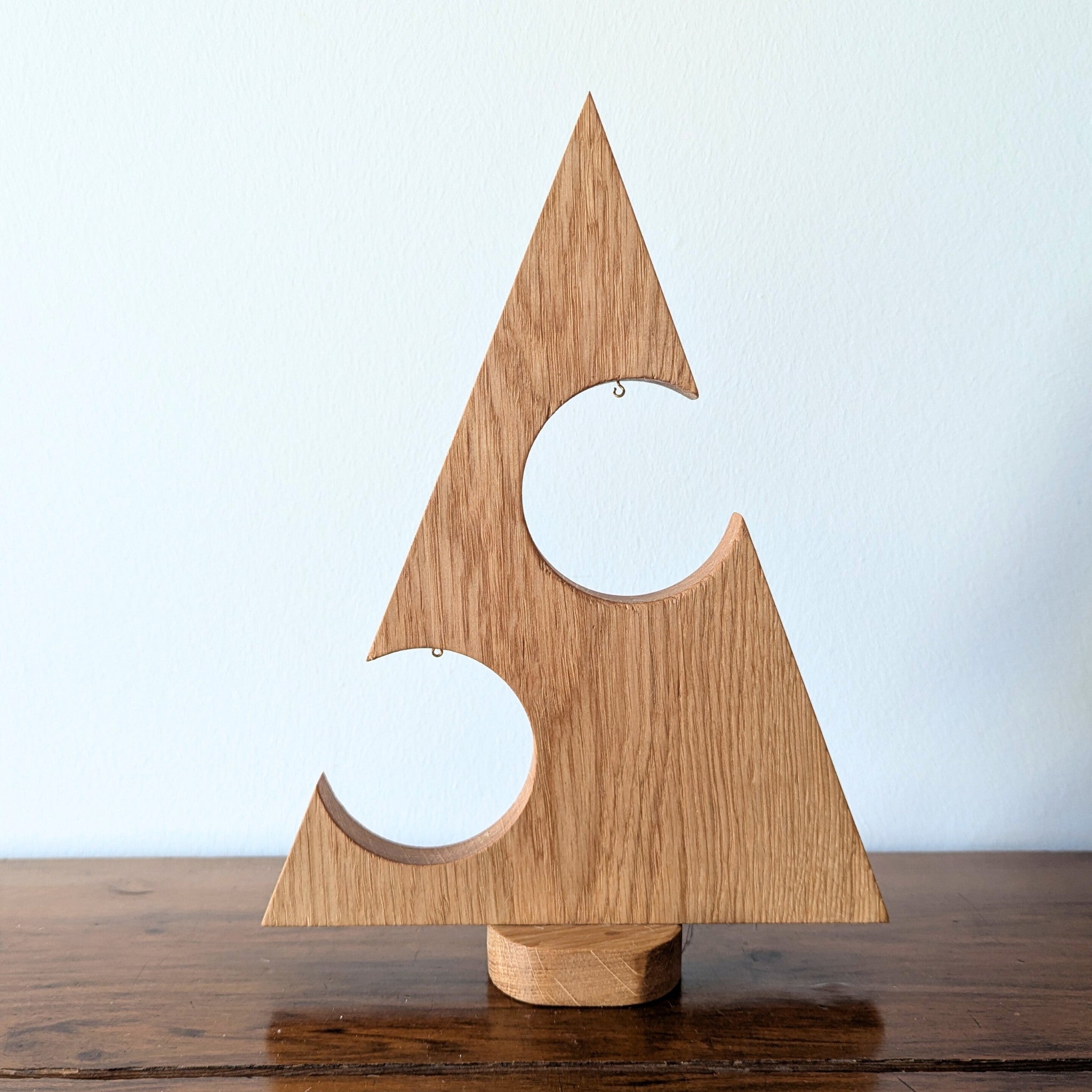 Deko-Weihnachtsbaum aus Eiche - Baumkrone