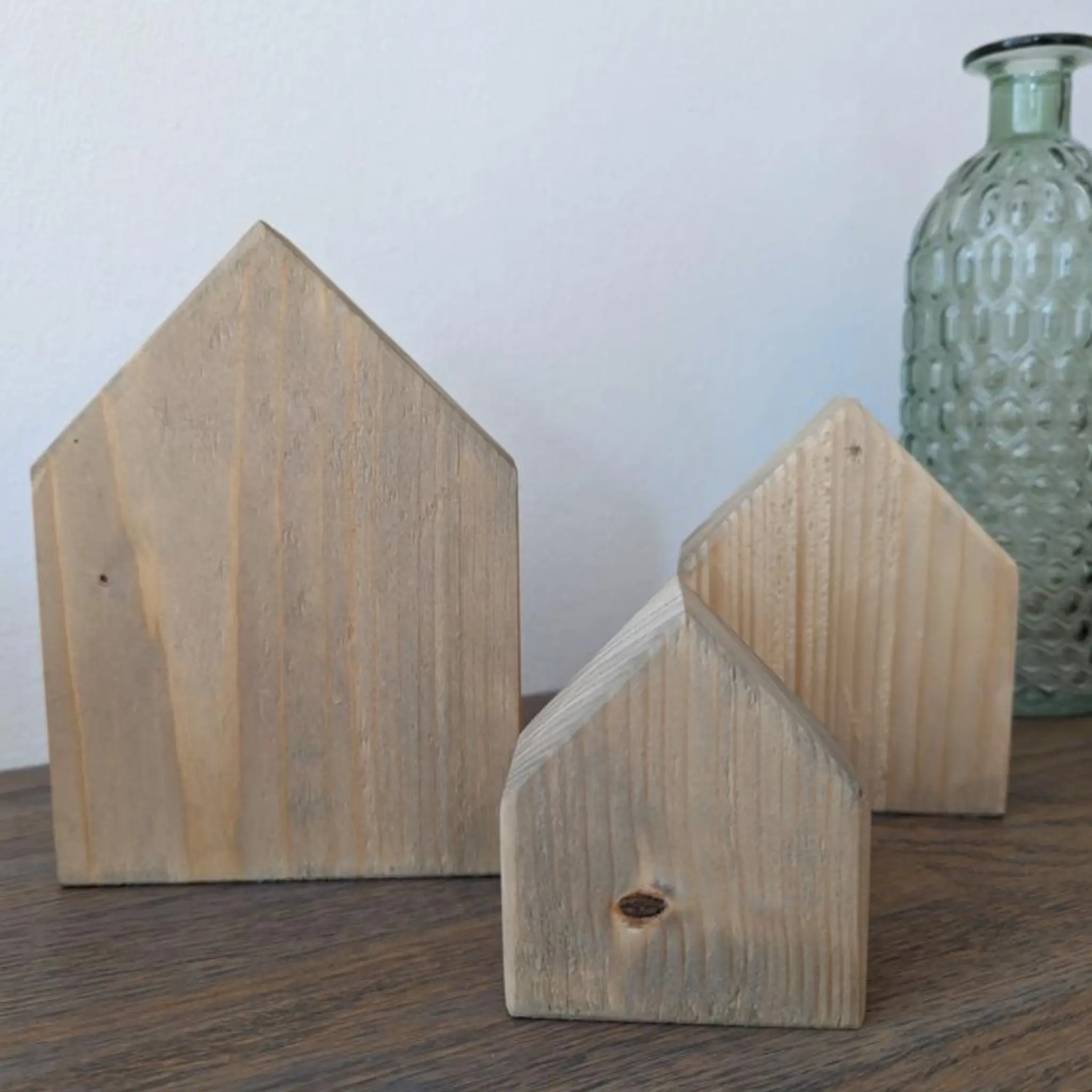 Deko-Holzhaus aus Fichtenholz - Baumkrone