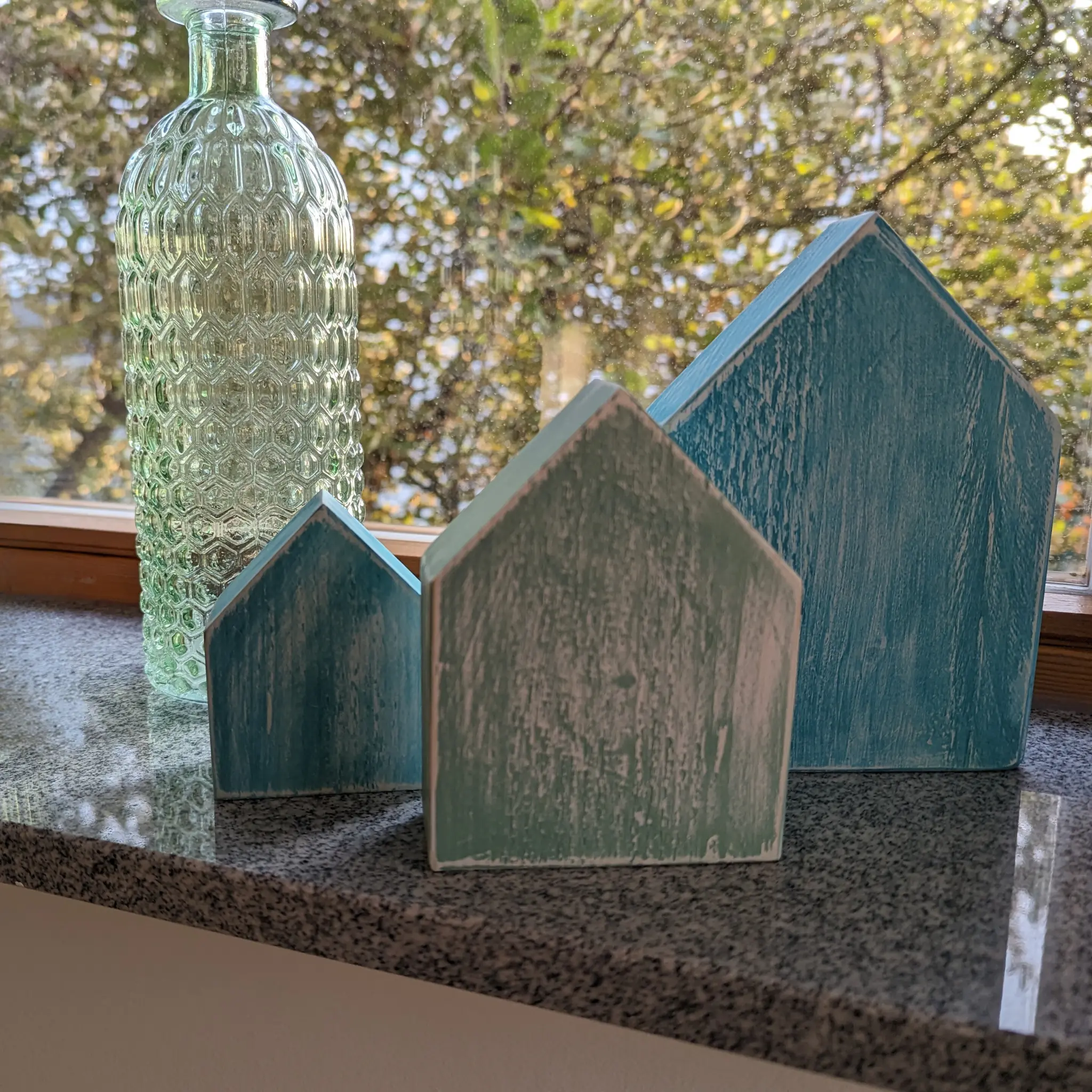 Deko-Holzhaus aus Fichtenholz - Baumkrone