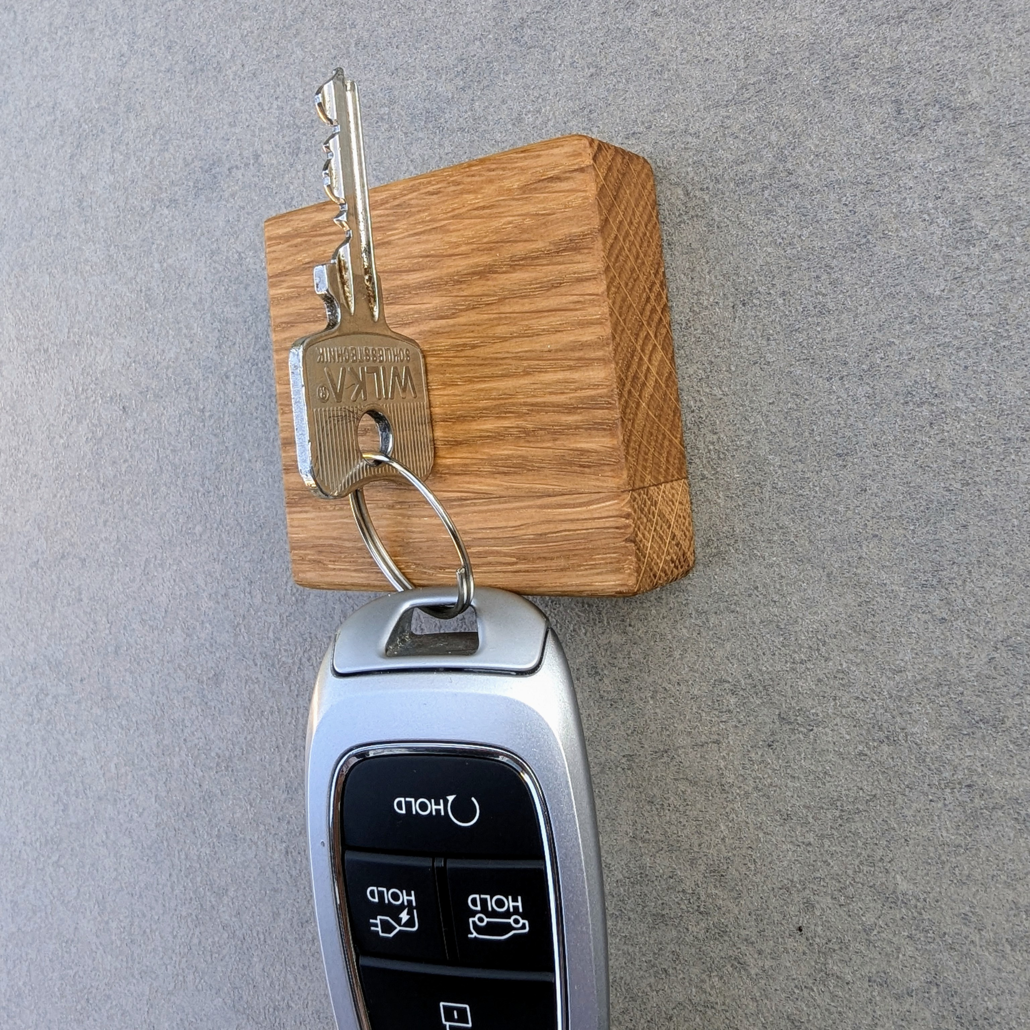 Magnetische Universalhalter Eichenholz (Schlüssel, Messer...)