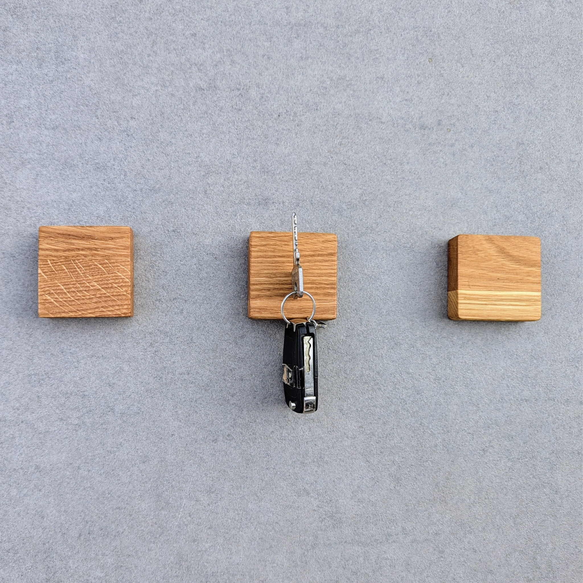 Magnetische Universalhalter Eichenholz (Schlüssel, Messer...)