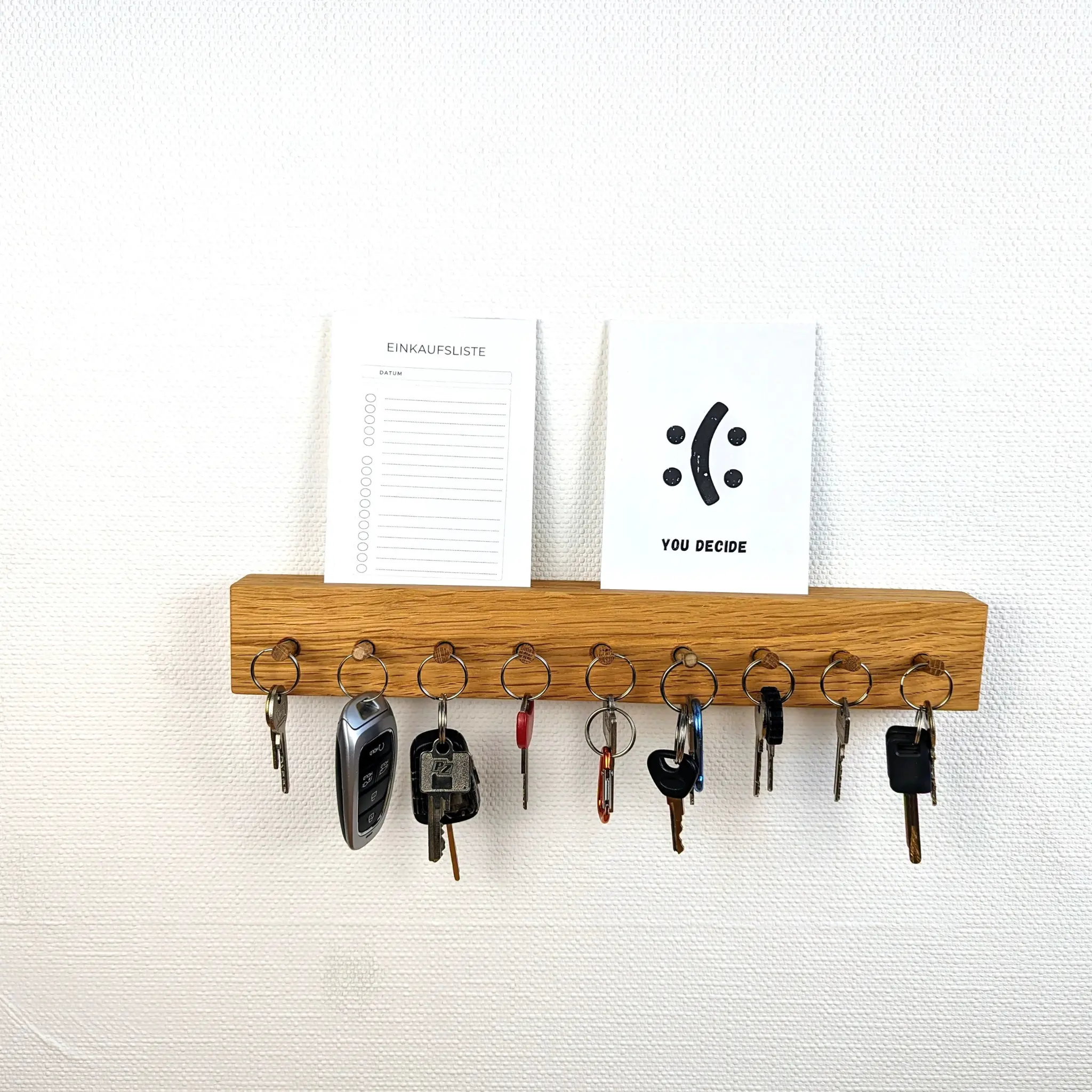 Schlüsselbrett aus Eichenholz - Baumkrone