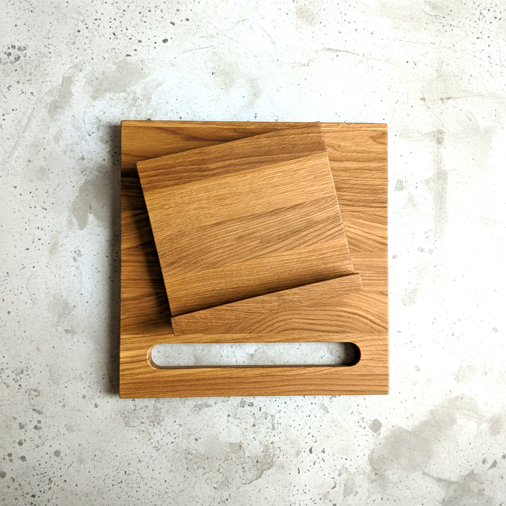 Flexibler Kochbuchständer aus massivem Eichenholz