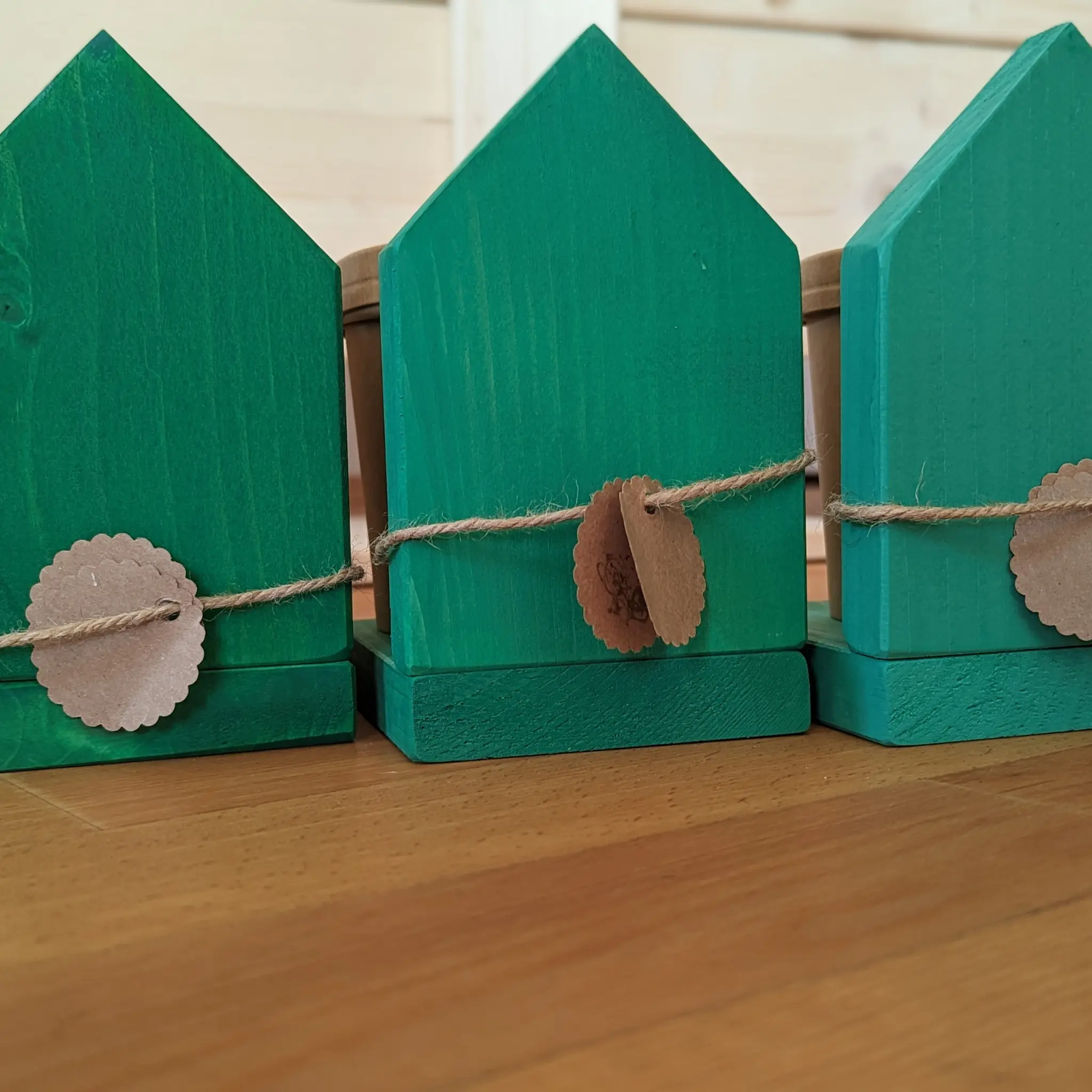 Adventskalender Jutesäckchen (24 St.) oder Holzhäuser (12 St.)