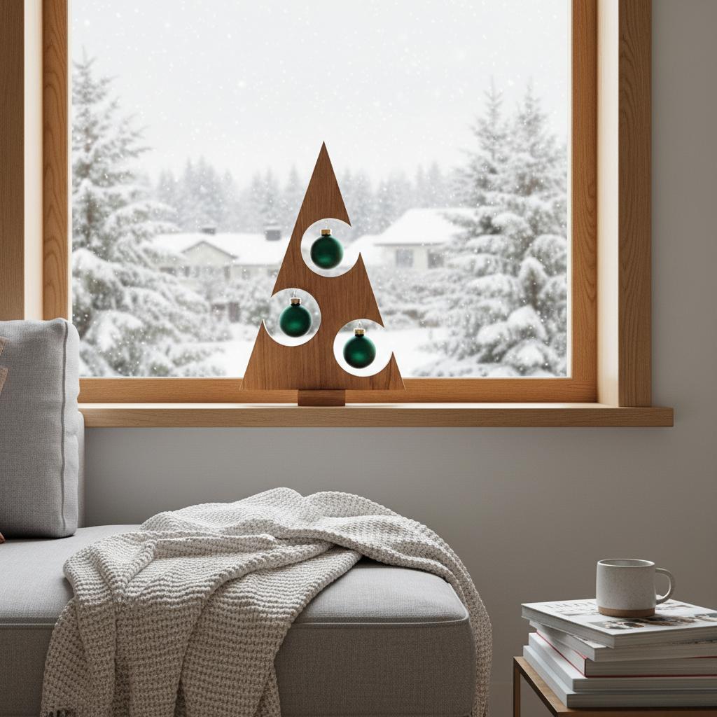 Deko-Weihnachtsbaum aus Eiche