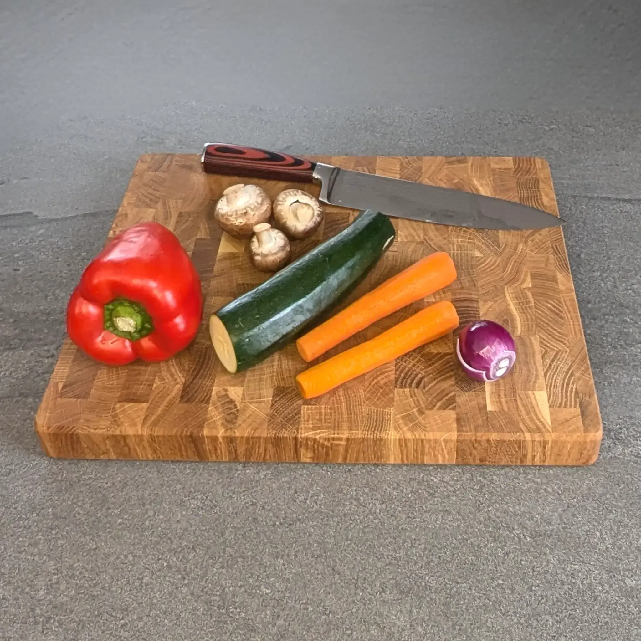 Schneidebrett_Baumkrone_Eichenstirnholz Schneidebrett Holz Holzschneidebrett Kuechenbrett