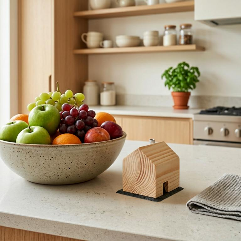 Das Summhäuschen - Design-Holzhaus gegen Fruchtfliegen (inkl. Glas und Schieferplatte)