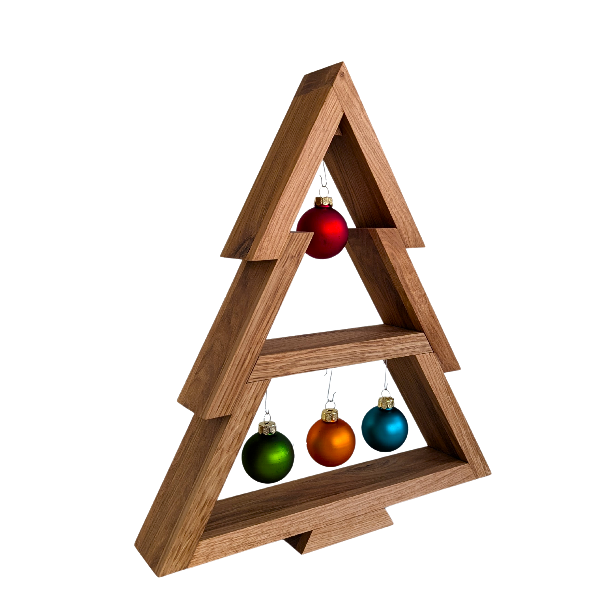 Schicker Deko-Weihnachtsbaum aus Eichenholz - Baumkrone