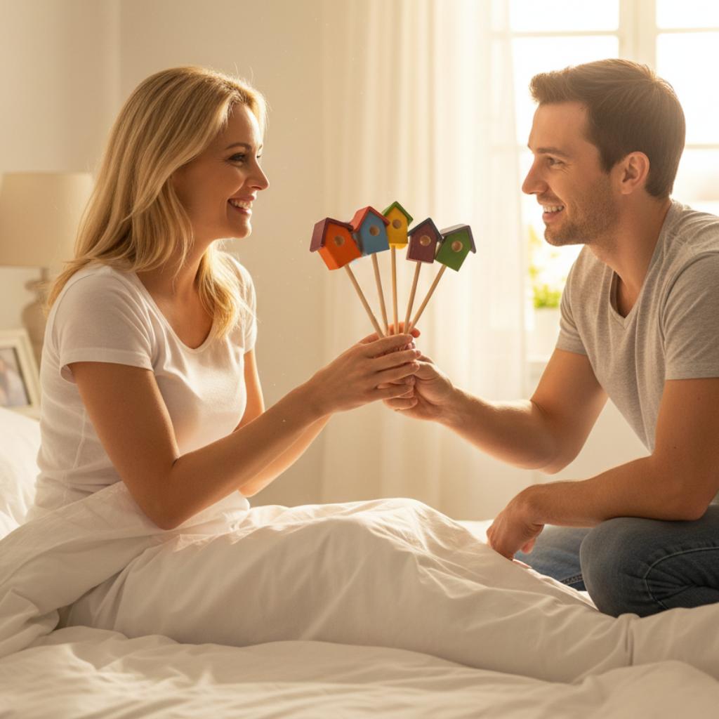 Mini Holzhäuser „Erste Frühblüher“ – das kleine Geschenk statt Blumen