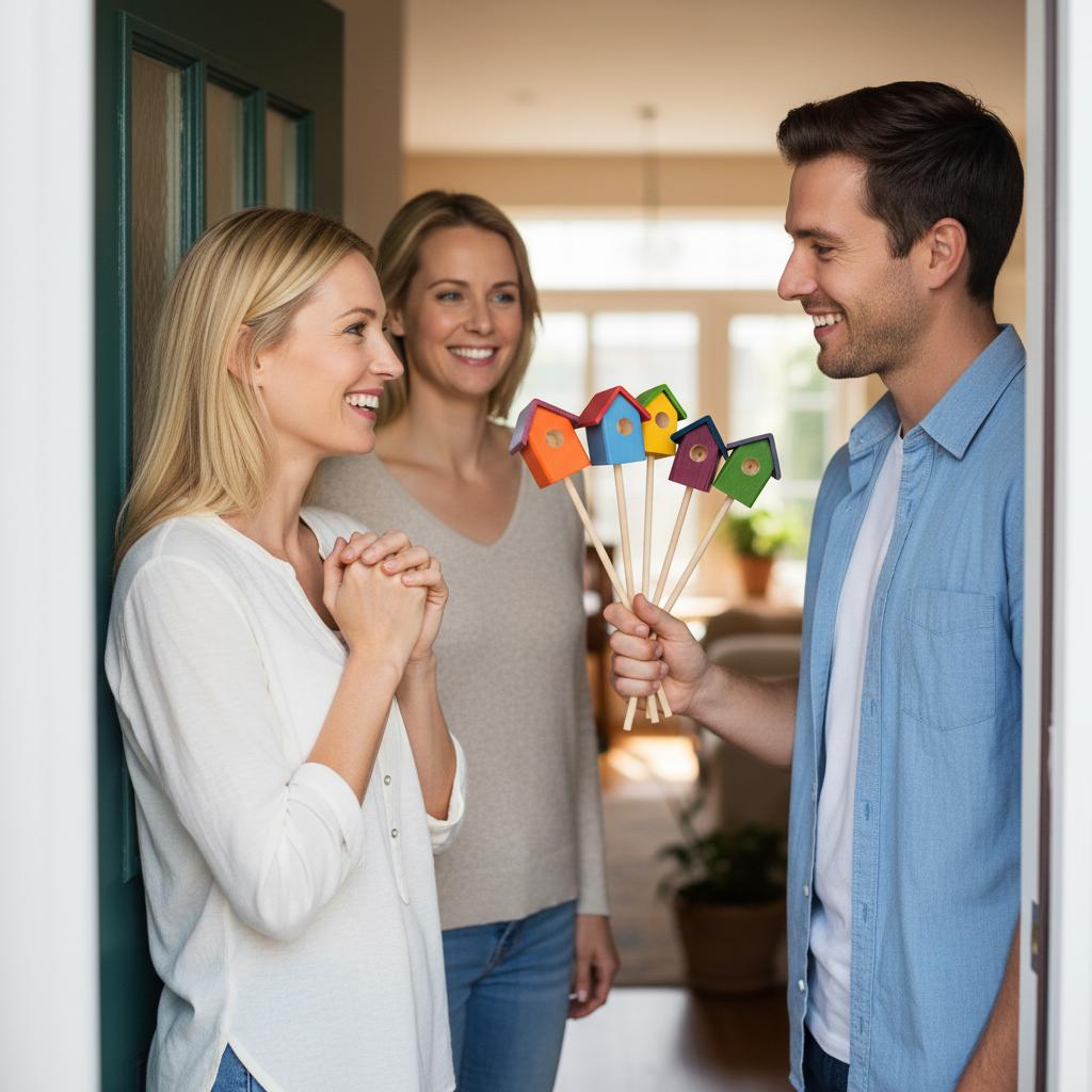 Mini Holzhäuser „Erste Frühblüher“ – das kleine Geschenk statt Blumen