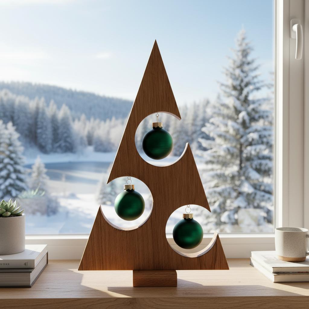 Deko - Weihnachtsbaum aus Eiche - Baumkrone