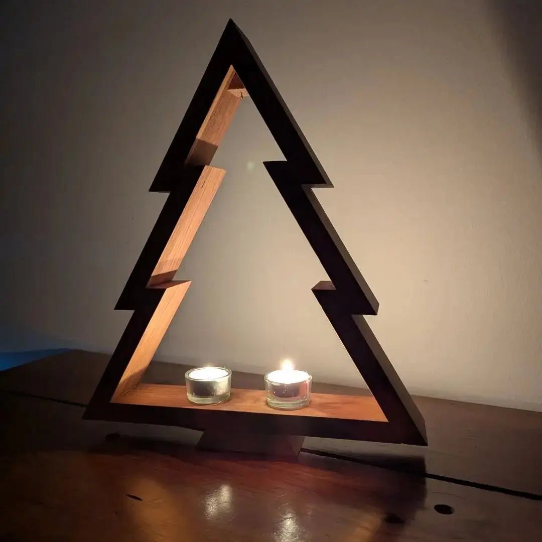 Moderner Deko-Weihnachtsbaum aus Eichenholz - Baumkrone