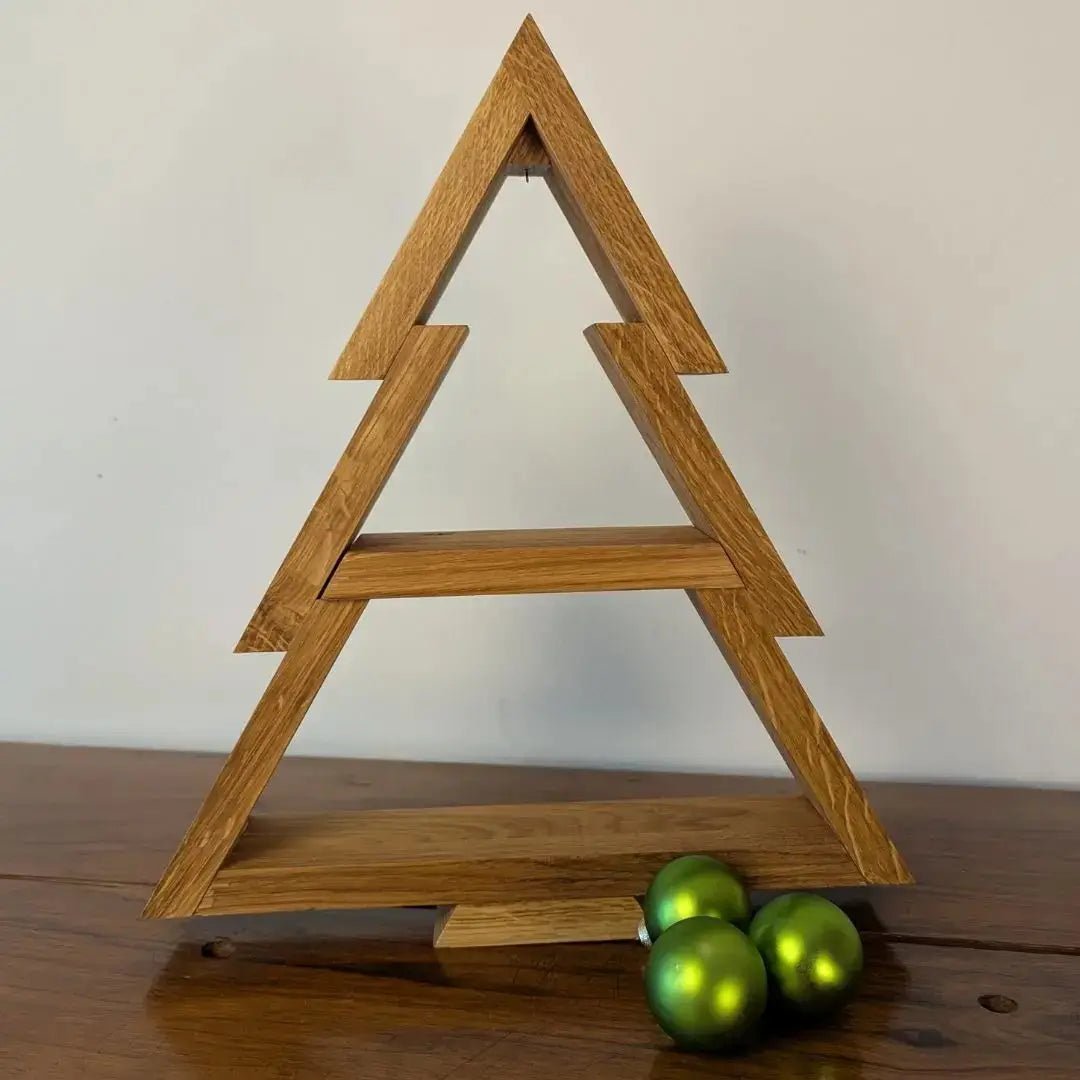 Moderner Deko-Weihnachtsbaum aus Eichenholz - Baumkrone