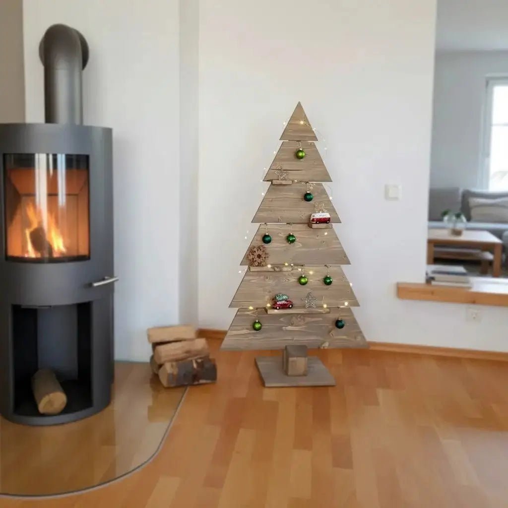 Nachhaltiger Holzweihnachtsbaum (Vorbesteller: Lieferung ab Sept. 2026) - Baumkrone