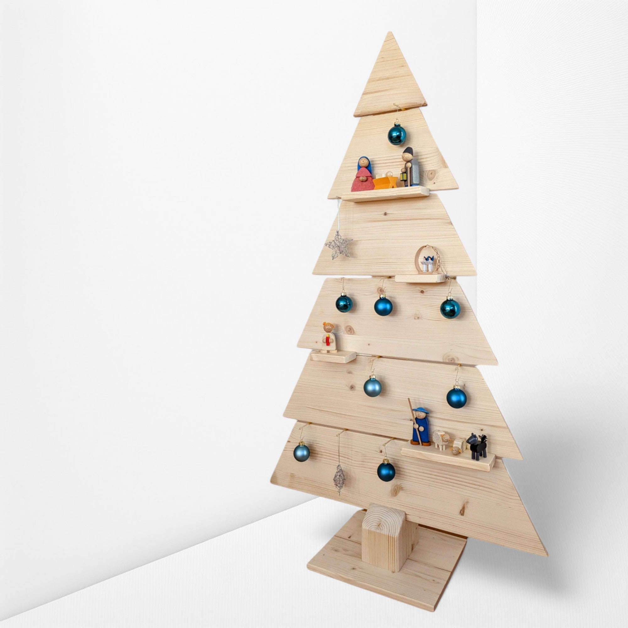 Nachhaltiger Holzweihnachtsbaum