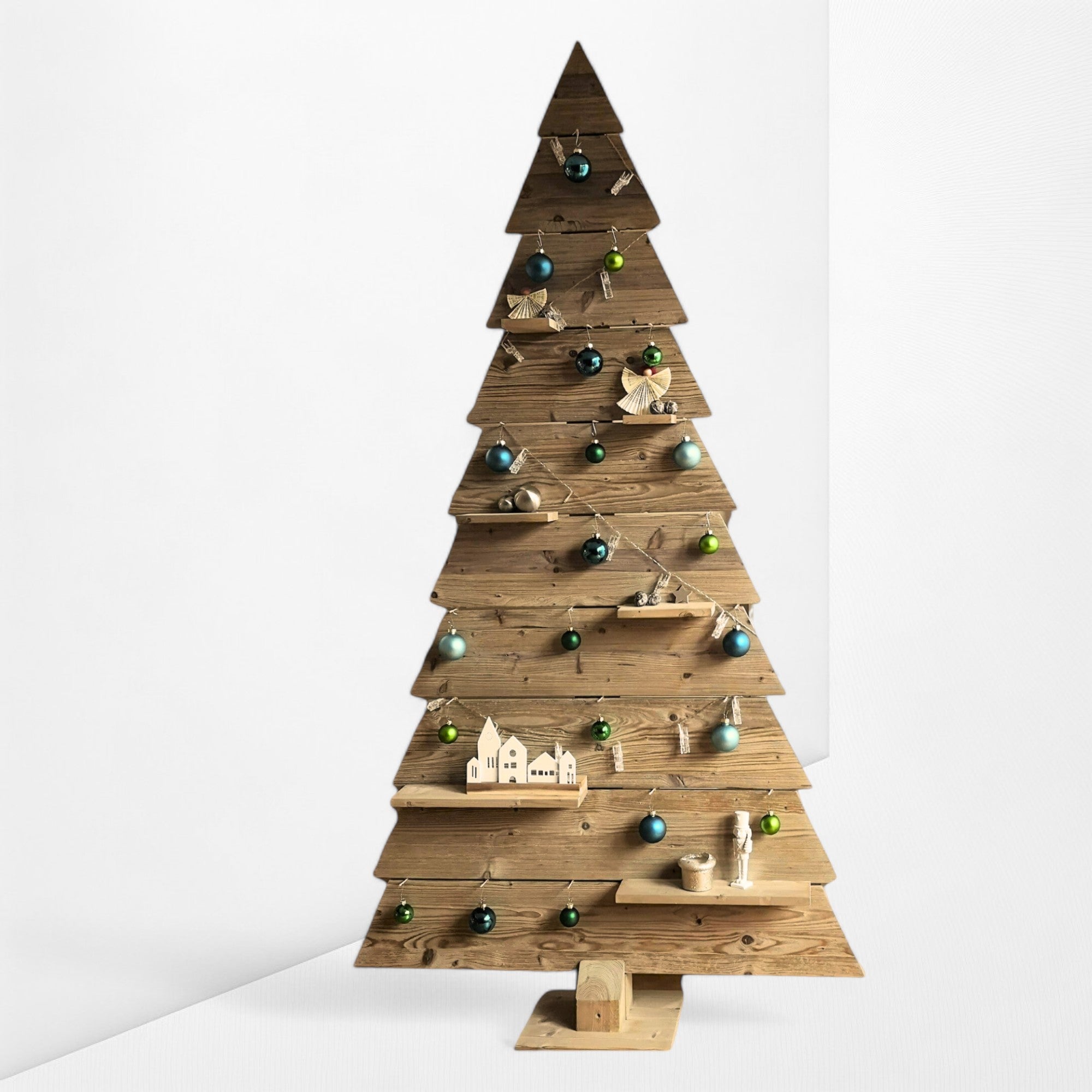 Nachhaltiger Holzweihnachtsbaum
