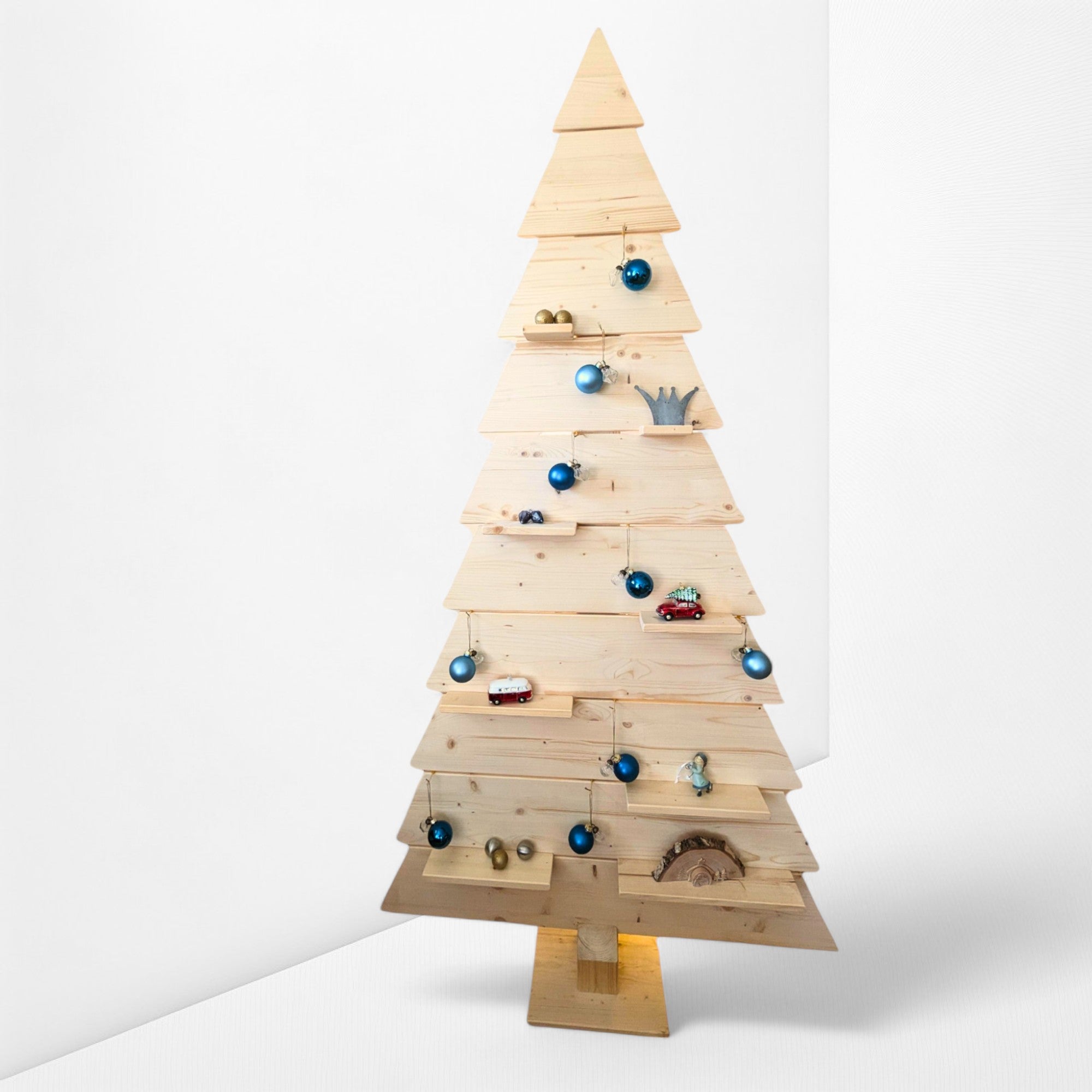 Nachhaltiger Holzweihnachtsbaum