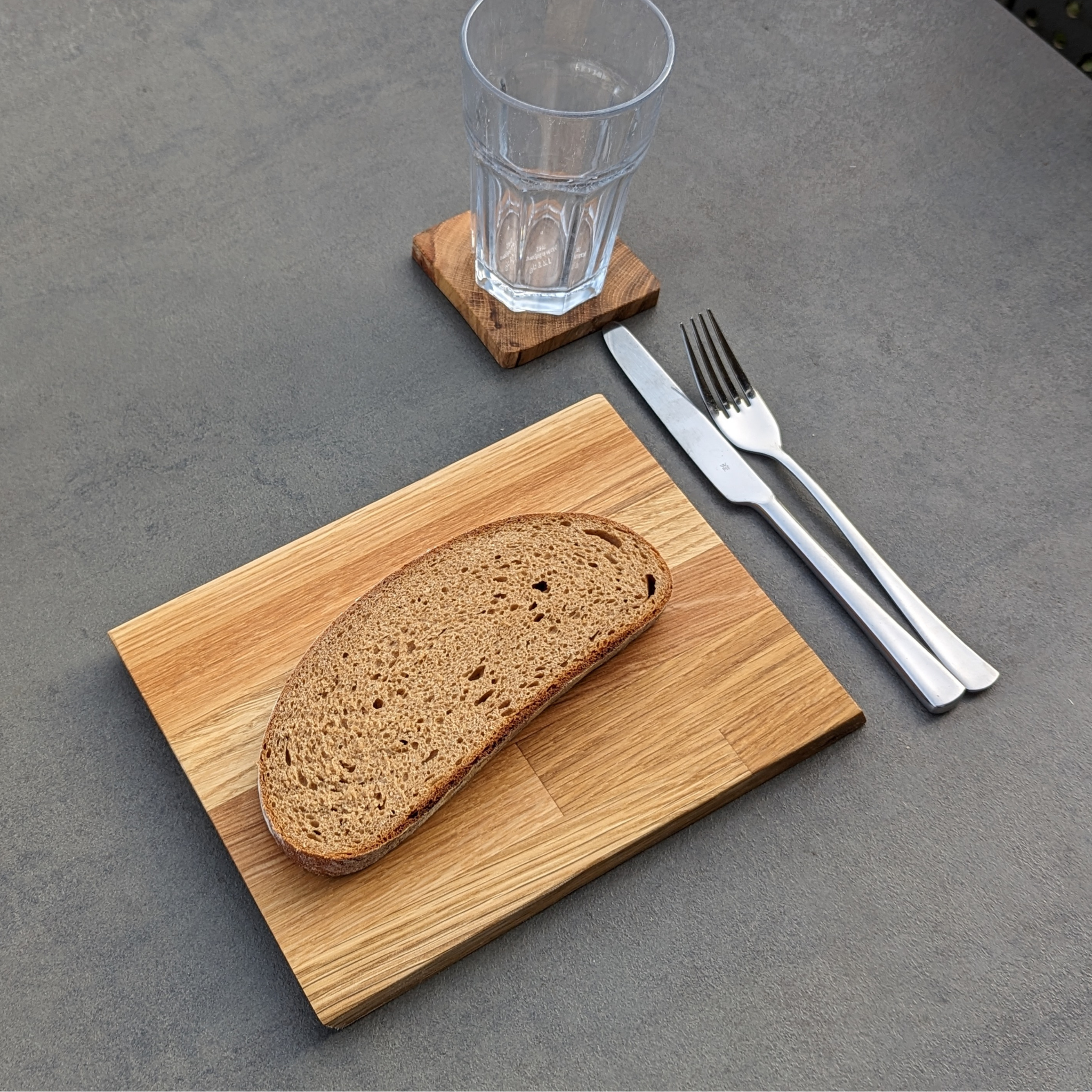 Fruehstuecksbrett Fruehstuecksbrettchen Brotzeitbrett Eiche