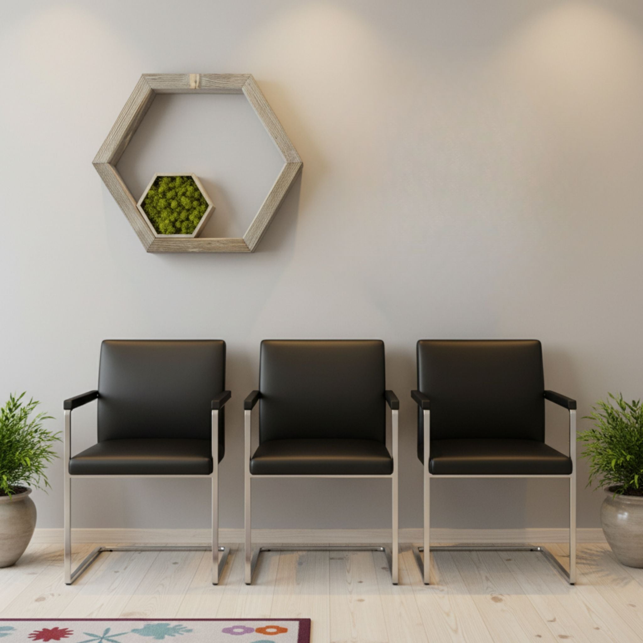 RUHE Moosbild – Handgefertigtes Wandobjekt aus Massivholz & Naturmoos