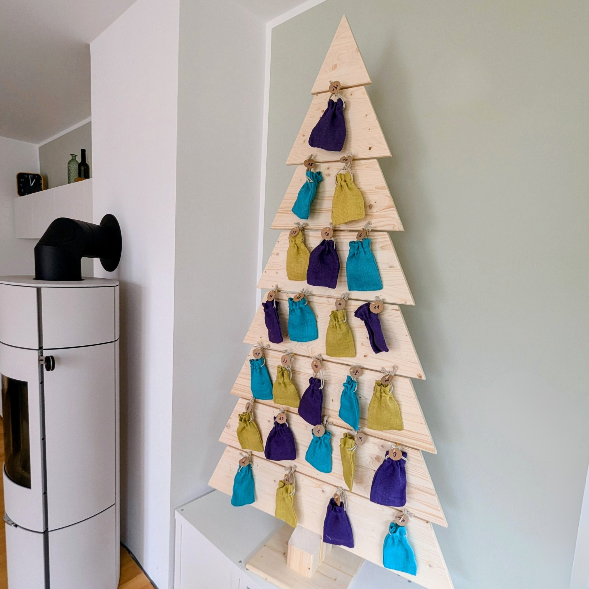 Nachhaltiger Holzweihnachtsbaum