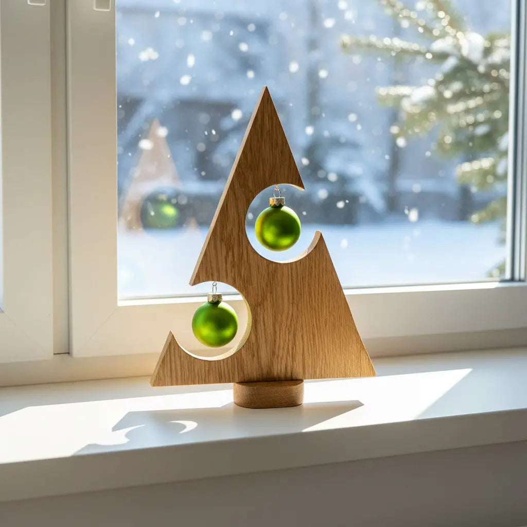 Deko-Weihnachtsbaum aus Eiche