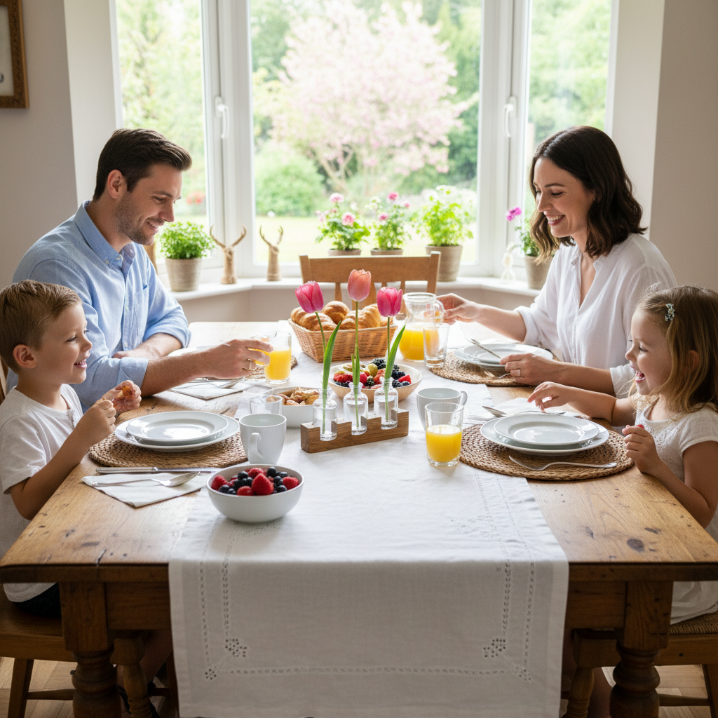 Tischvase aus Eichenholz mit Glasfläschchen – minimalistisches Wohnaccessoire
