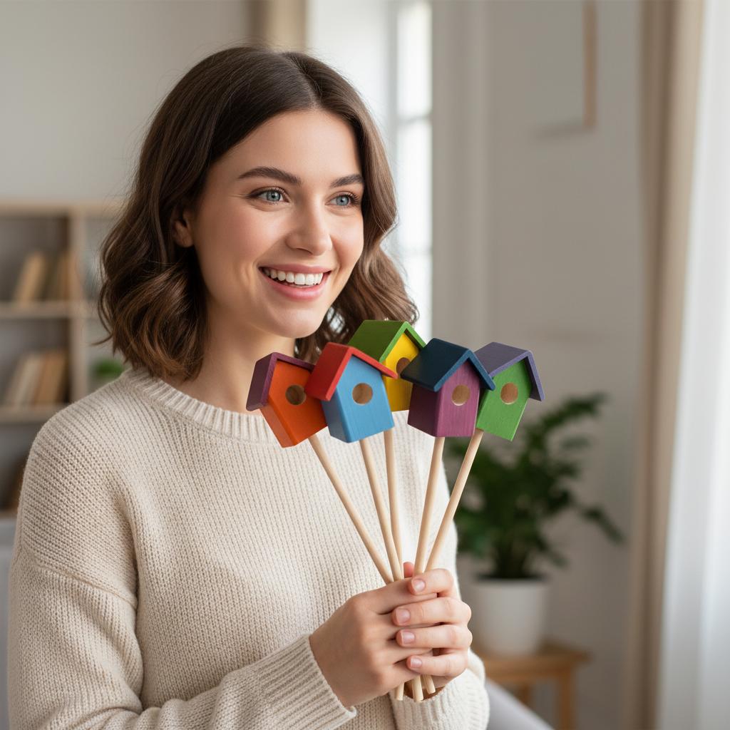 Mini Holzhäuser „Erste Frühblüher“ – das kleine Geschenk statt Blumen
