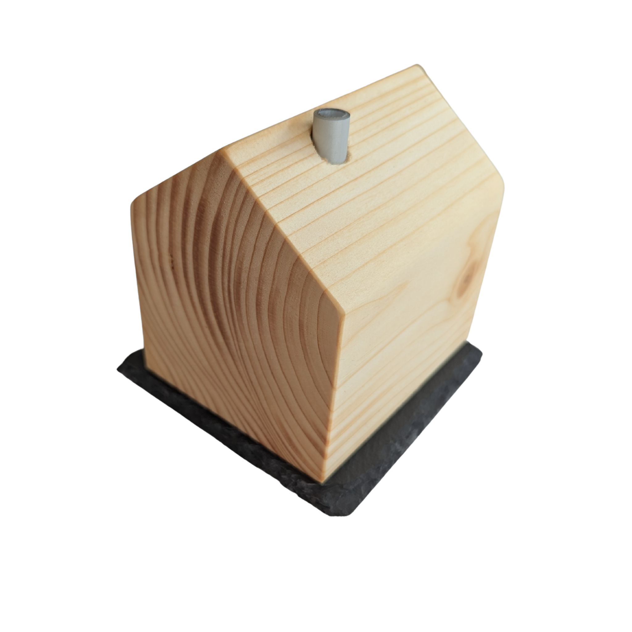 Das Summhäuschen - Design-Holzhaus gegen Fruchtfliegen (inkl. Glas und Schieferplatte)