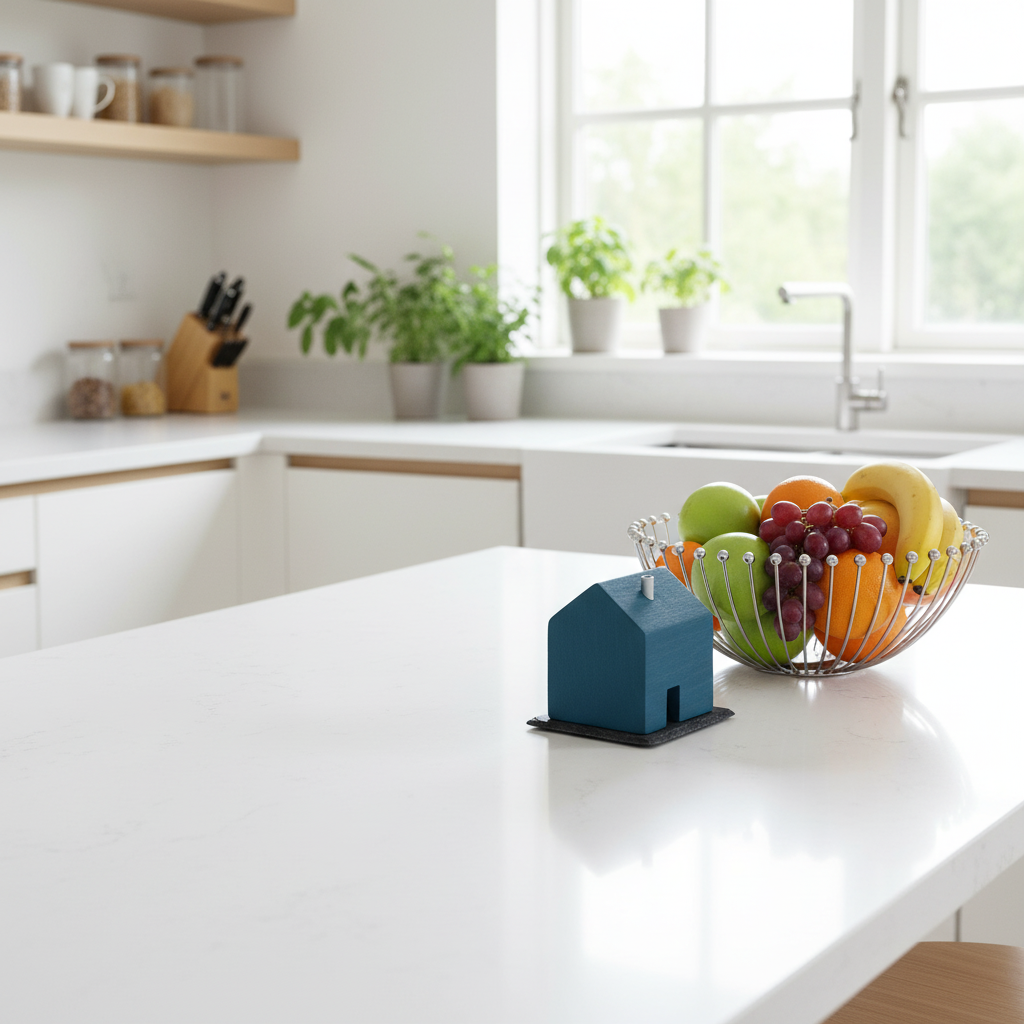 Das Summhäuschen - Design-Holzhaus gegen Fruchtfliegen (inkl. Glas und Schieferplatte)